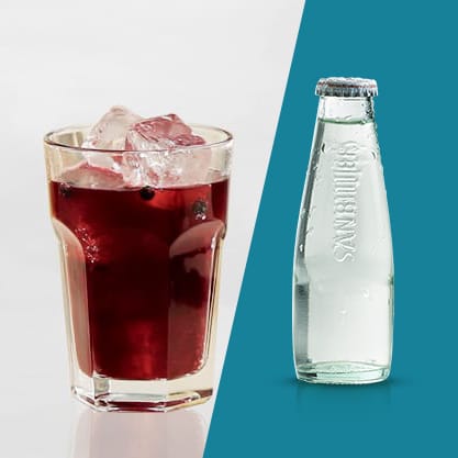 Cocktail al mirtillo rosso e Sanbittèr Dry