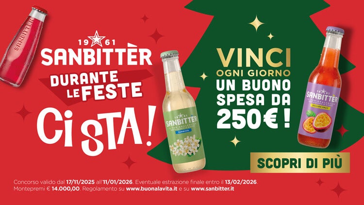 Vinci la spesa con Sanbittèr 2025: il concorso che trasforma ogni acquisto in un’occasione da brindare