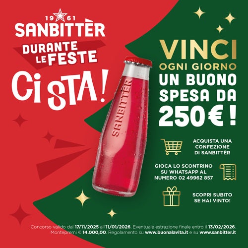Vinci la spesa con Sanbittèr 2025