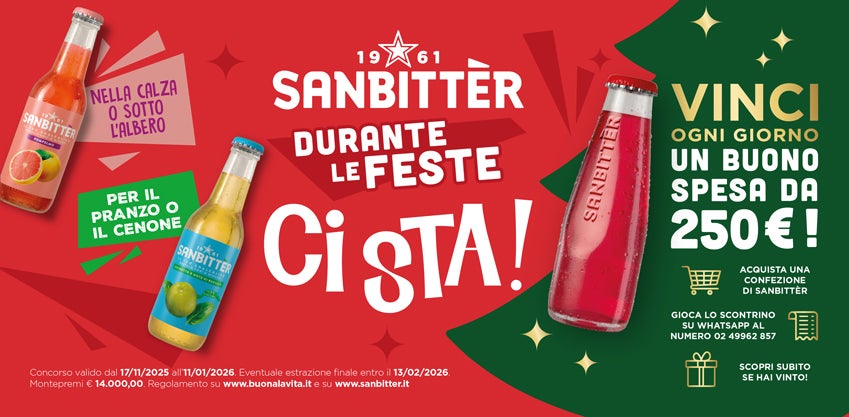 Vinci la spesa con Sanbittèr 2025