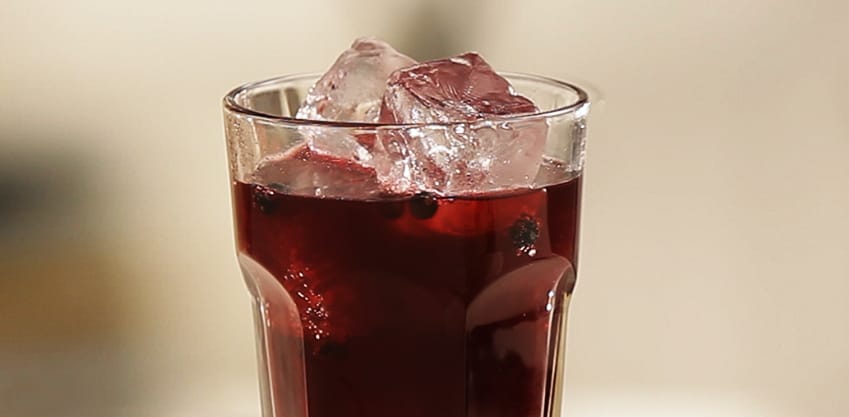 Cocktail al mirtillo rosso e Sanbittèr Dry