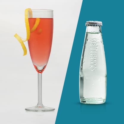 Cocktail Royal Bitter, con Sanbittèr Dry e sciroppo di tè ai frutti rossi