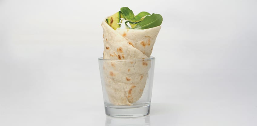 Coni di piadina veggy Coni di piadina veggy