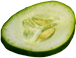 1 fetta di cetriolo