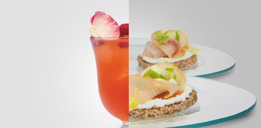 Flower Power e roselline di pesce spada, un finger food d'impatto e un cocktail strong al gusto di Sanbittèr Flower Power e roselline di pesce spada, un finger food d'impatto e un cocktail strong al gusto di Sanbittèr