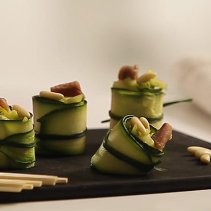 Cannelloni di zucchine per un aperitivo vincente