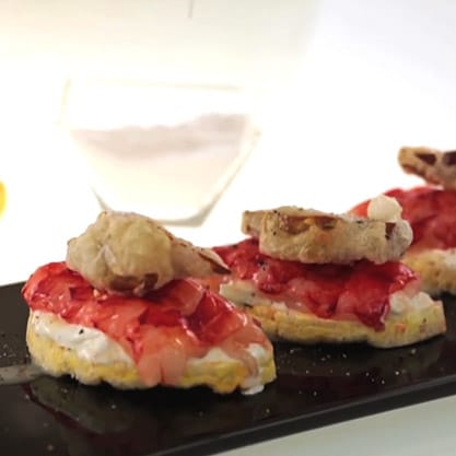 Galletta di gamberi, ricetta delicata per appetizer per aperitivi ricercati e originali