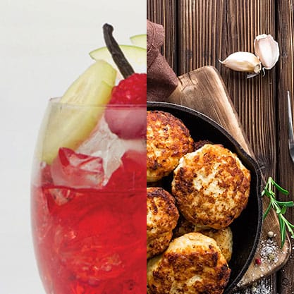 Le frittelle di lenticchie e cotechino e Punch bitter per l’aperitivo a casa