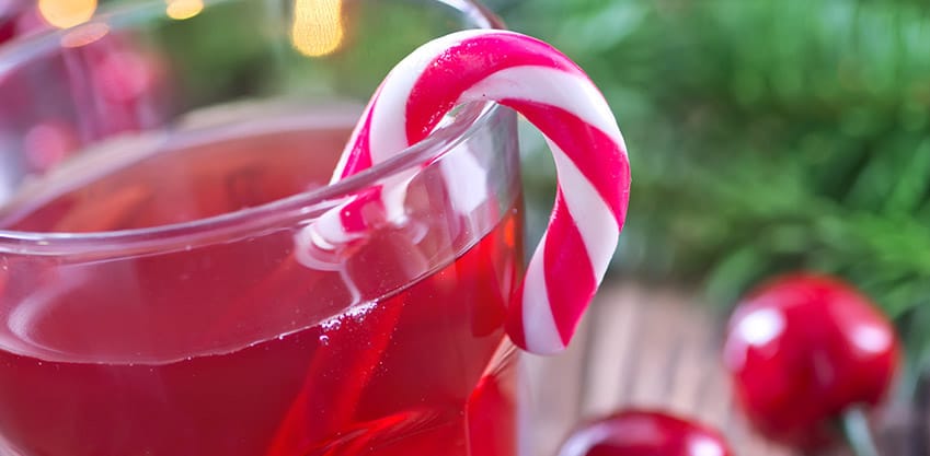 Frutta e Sanbittèr per le decorazioni dei cocktail di Natale