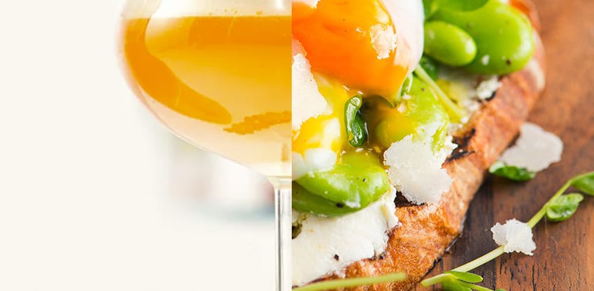 idee per l’aperitivo: finger food di fave e pecorino e Petit Paradis