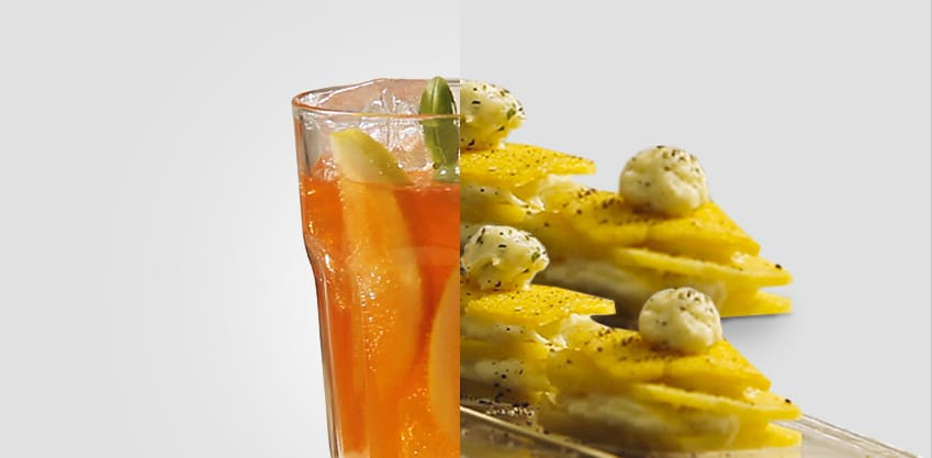 Pession spice, l'aperitivo col sapore vivace delle spezie e una millefoglie croccante di baccalà Pession spice, l'aperitivo col sapore vivace delle spezie e una millefoglie croccante di baccalà