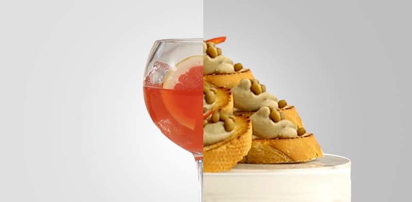 Pompelmo Hot e crostino umbro, gustoso drink firmato Sanbittèr e finger food legato alla tradizione umbra