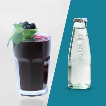 Bluberry Dry Cocktail con Sanbittèr Dry