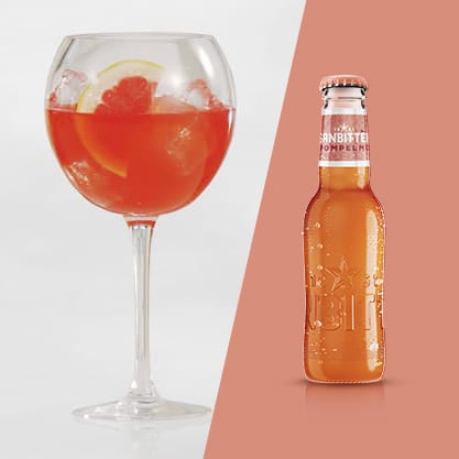 Pompelmo Hot, cocktail con pepe rosa e Sanbittèr Emozioni di Frutta Pompelmo