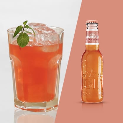 Pompelmo Crush Cocktail con Sanbittèr Emozioni di Frutta Pompelmo