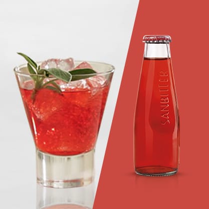 Red Sage cocktail con menta e salvia e Sanbittèr Rosso