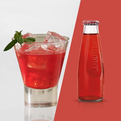 Rosso Fresh drink vivace con Tonica Sanpellegrino e Sanbittèr Rosso