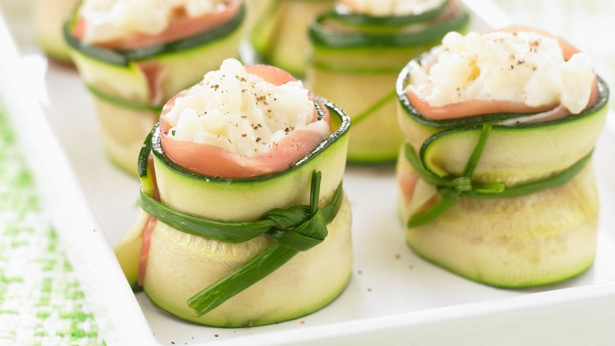 Rotolini zucchine salmone