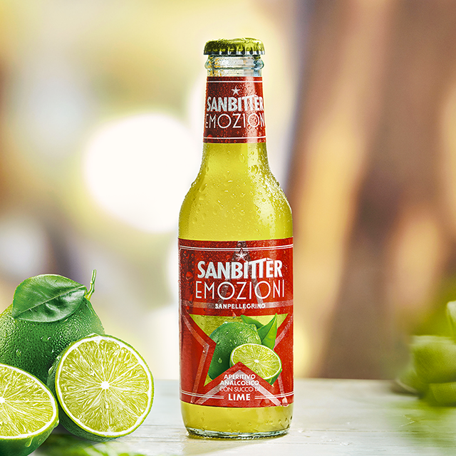Sanbittèr Emozioni Lime il cocktail analcolico dal gusto frizzante Sanbittèr Emozioni Lime il cocktail analcolico dal gusto frizzante