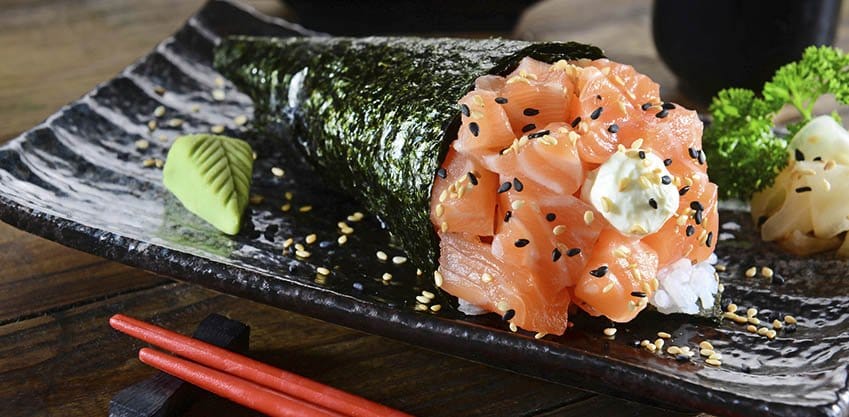 Temaki di salmone rivisitato