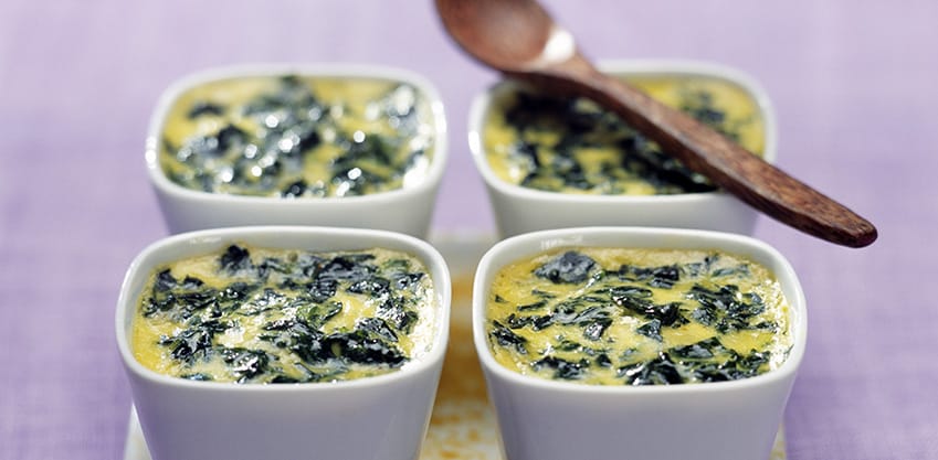 Flan di spinaci e Virgin Bitter per l’aperitivo Flan di spinaci e Virgin Bitter per l’aperitivo