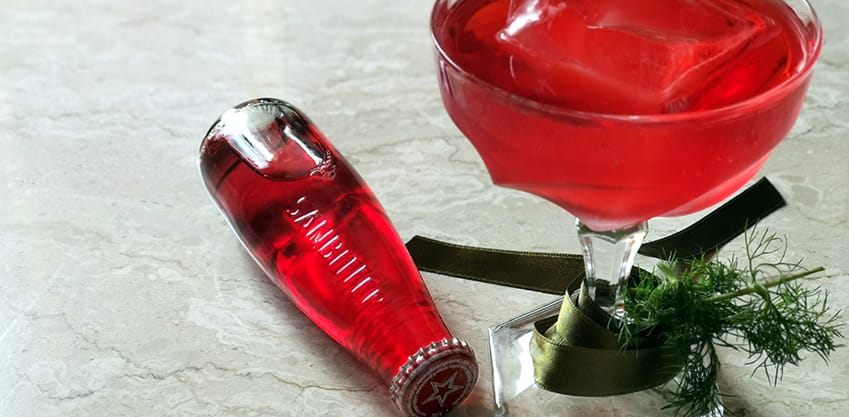 Wild Happiness, cocktail di Giacomo Fiume al Sanbittèr Rosso